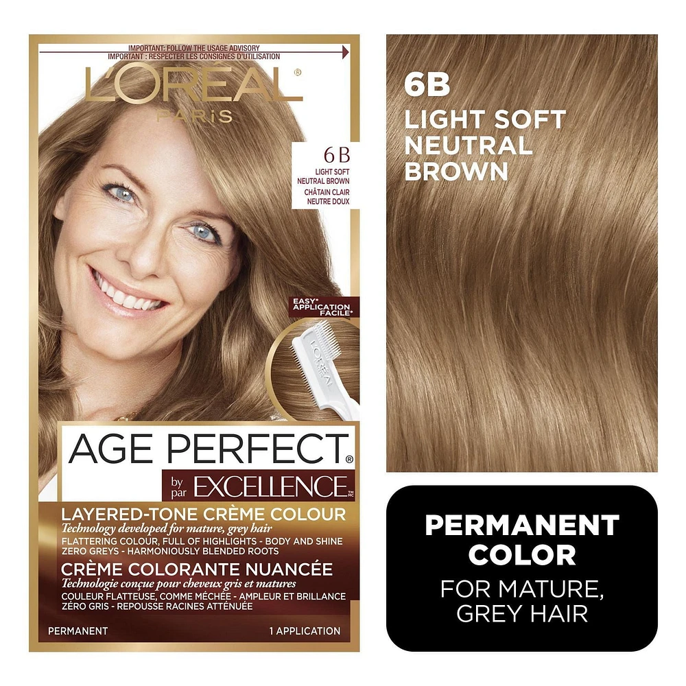 L'Oréal Paris Excellence Age Perfect Hair Dye, Thicker, Fuller Hair