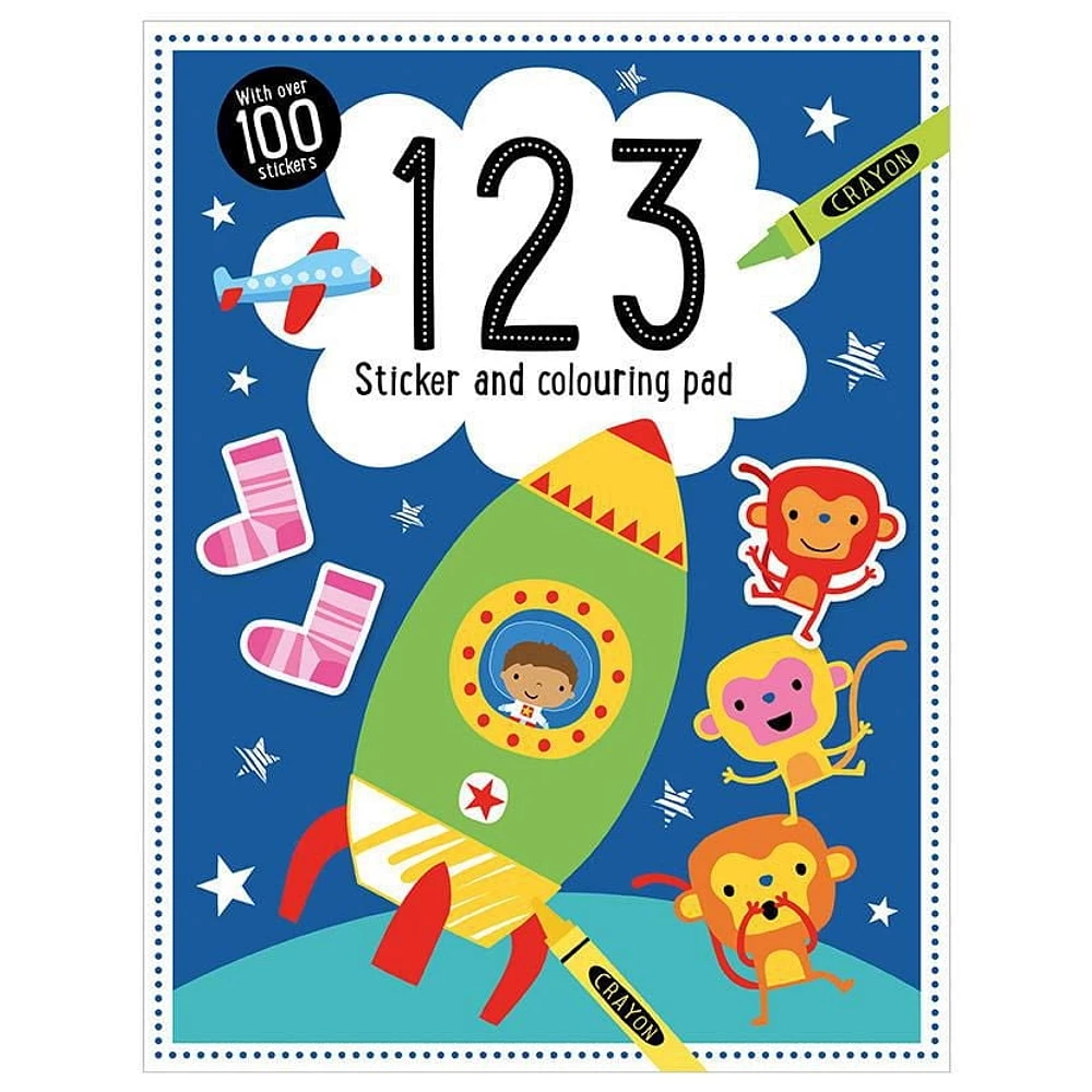 123 Autocollant et coloriage