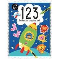 123 Autocollant et coloriage