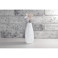 Christmas Furry Poinsettia Pick Avec Flocon De Neige Brillant - Ensemble De 6