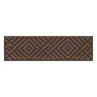 Garden Central Tapis d'escalier à tissage diamant, 10 po x 36 po, brun terre, paquet de 4