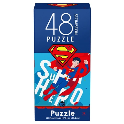 Superman, Puzzle de 48 pièces, pour familles et enfants à partir de 4 ans