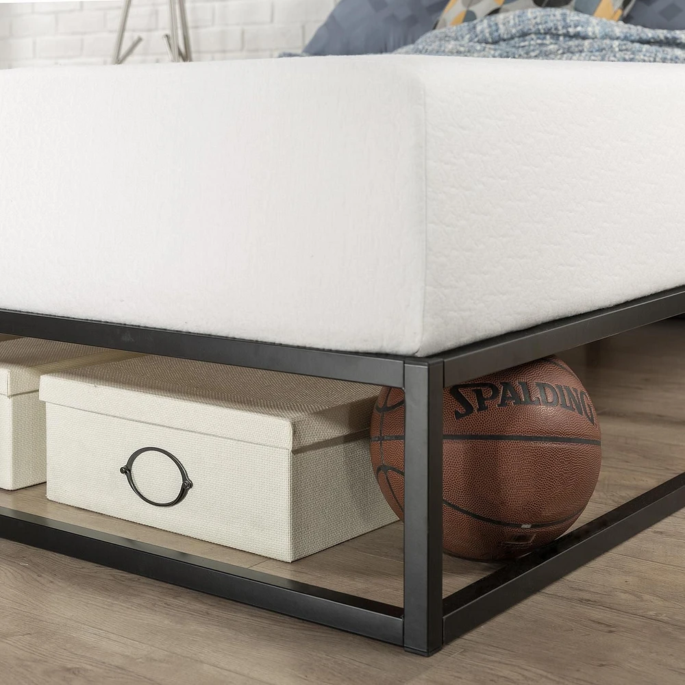 Zinus Joseph 10 Inch Black Metal Platform Bed Frame