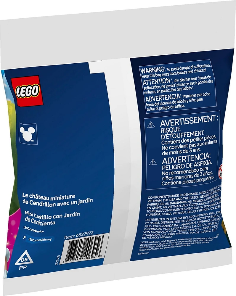 LEGO Disney Princess Le château miniature de Cendrillon avec un jardin 30695 Ensemble de construction (52 pièces)