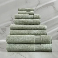 Caricia Home 100% Turkish Cotton 8-Piece Towel Set