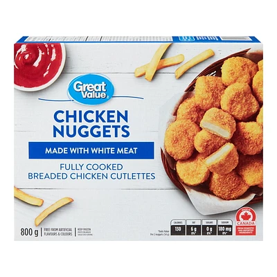 Pépites de poulet Great Value 800g