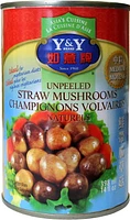 Y&Y Unpeeled Straw Mushrooms