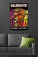 Five Nights at Freddy's - Celebrate Wall Poster, 22.375" x 34"