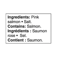 Saumon rose Wild Pacific de Great Value 213 g