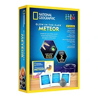 National Geographic Glow-in-the-Dark Meteor STEM Kit, Create 2 Glowing Bouncy Balls, Ages 8 and up