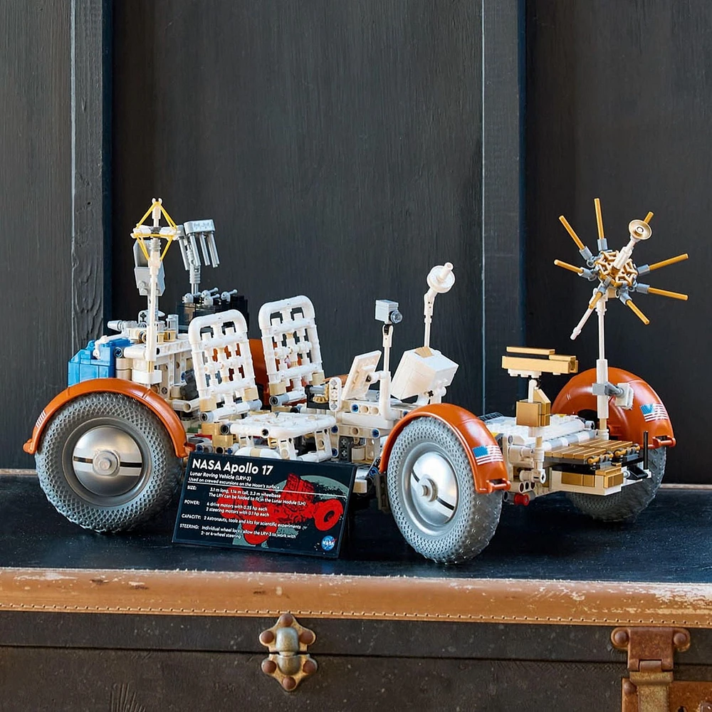 LEGO Technic NASA Apollo Lunar Roving Vehicle – LRV, Space Rover NASA Model for Adults, Buildable Space Set with Authentic Details, Collectible Outer Space Gift for Science Fans, 42182