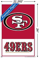 NFL San Francisco 49ers - Logo 21 Wall Poster, 22.375" x 34" Framed