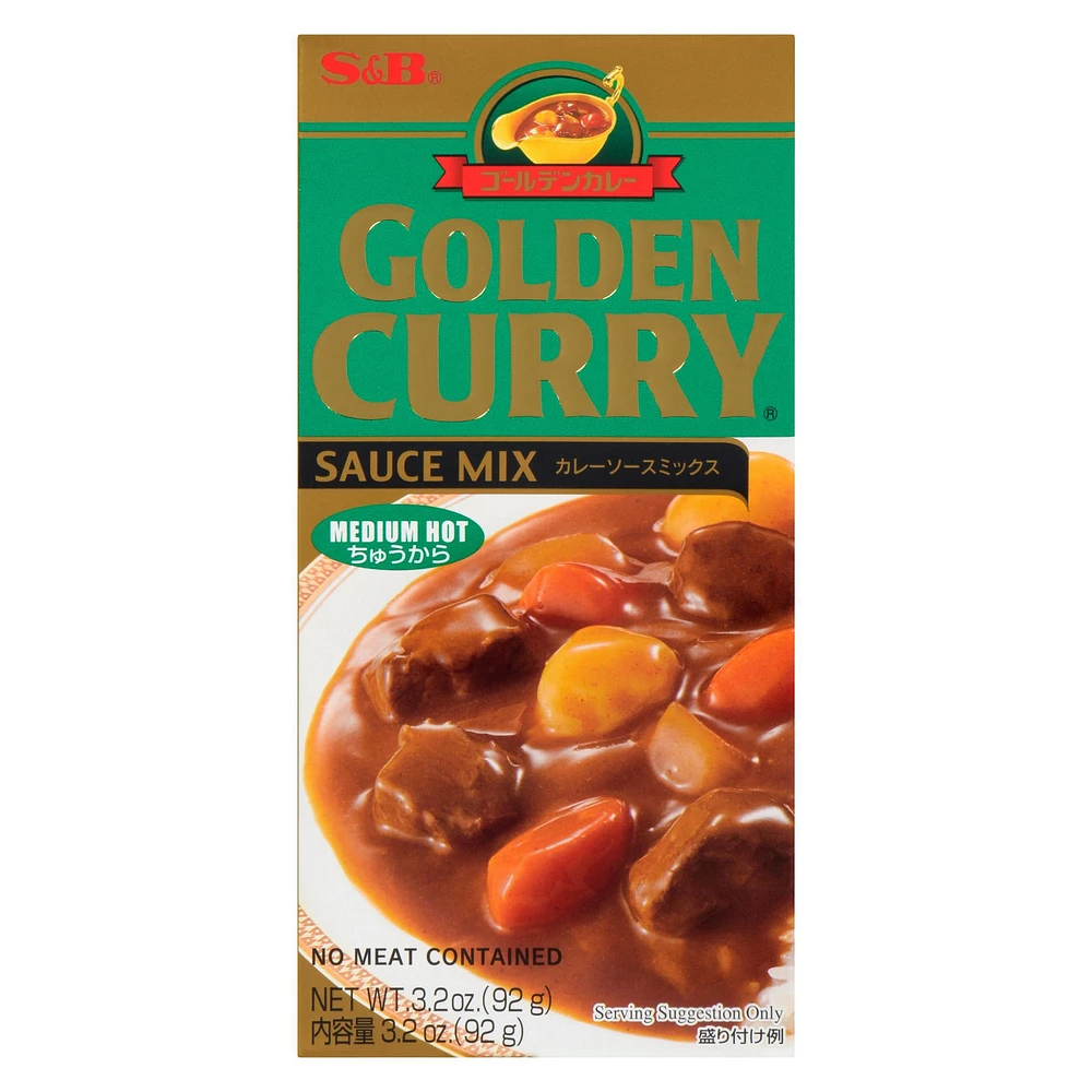 Sauce mélange Golden Curry de S&B  moyennement épicée 92g