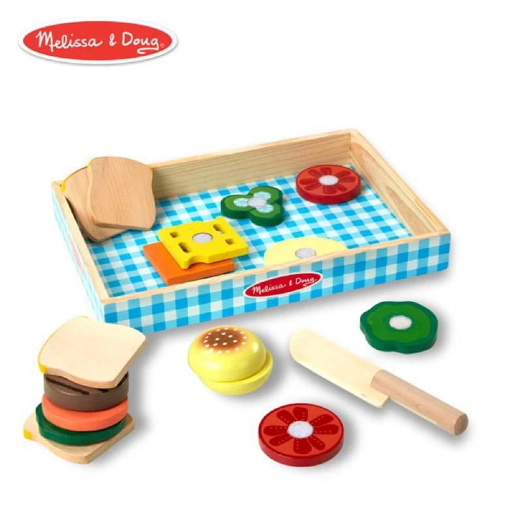 Melissa & Doug Wooden Sandwich Making Set
