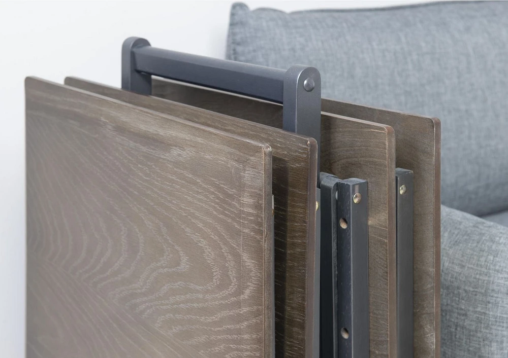 Ensemble de table plateau Monterra gris foncé