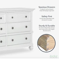 Evolur Signature Cape May Double Commode, Modèle #896-WW