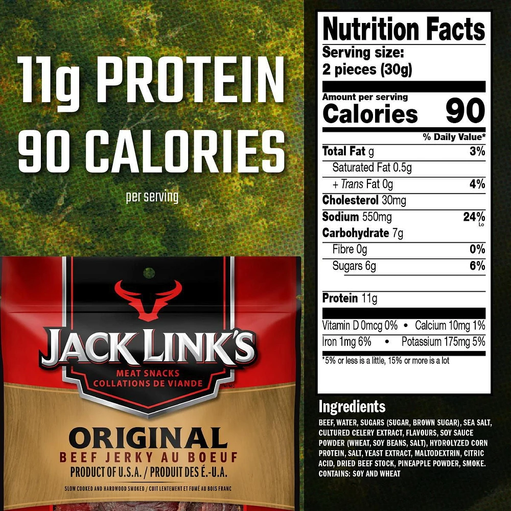 JACK LINK'S ORIGINAL BEEF JERKY 80G, JL ORIGINAL BEEF JERKY 80G