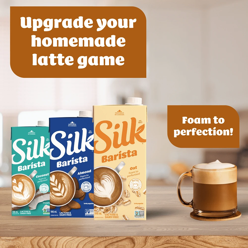 Silk Oat Milk Alternative, Plain, Unsweetened, Dairy-Free, Shelf Stable, 946 mL