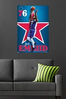 NBA Philadelphia 76ers - Joel Embiid 20 Wall Poster, 22.375" x 34"