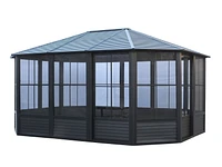 Florence Solarium Metal Roof 12'x15' Black