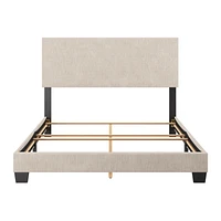 Celeste Modern Upholstered Queen Bed Frame with Headboard