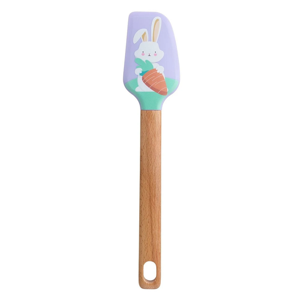 Way to Celebrate 12-inch Silicone Spatula, Rabbit, Purple