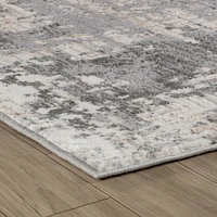 Rug Branch Atlas Scandinavian Indoor Area Rug, Grey Beige, Distressed - Living Room, Bedroom, Dining Room, and Kitchen