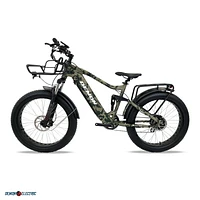 Demon Electric 26" Hunting Electric Bike, 750W Fat-Tire Electric Bicycle, 32km/h Off-Road E-Bike, Electric Mountain Bike with SHIMANO 7 Speed Gear - Camo