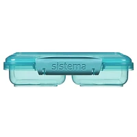 Sistema Ocean Bound Plastic Small Split Food Storage Container, 350 mL, BPA-Free