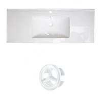 Imaginations Américaines 39.75 pouces Ensemble de dessus en céramique W Blanc