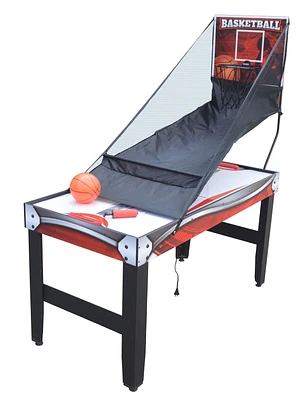 Scout 54 pouces, Table Multi-Jeux 4-en-1 avec Basket-ball, Air Hockey, Tennis de Table, et tableau effaçable à sec