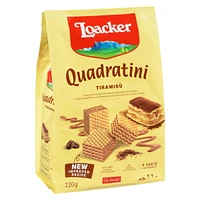 Bouchées de gaufrettes Quadratini de Loacker au tiramisu 220 g