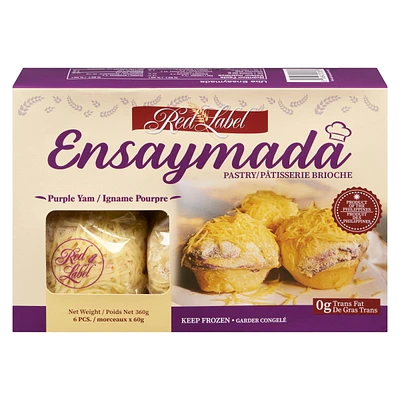 RED LABEL ENSAYMADA UBE 8/480G, RED LABEL ENSAYMADA UBE