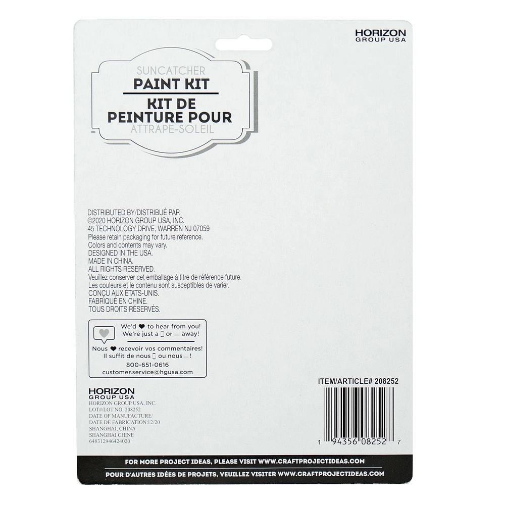 Kit de peinture pour attrape-soleil