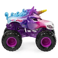 Monster Jam, Official Sparkle Smash Monster Truck, Die-Cast Vehicle, Danger Divas Series, 1:64 Scale