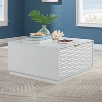 Sauder La Collection Morgan Main Table basse, Finition White, 434923