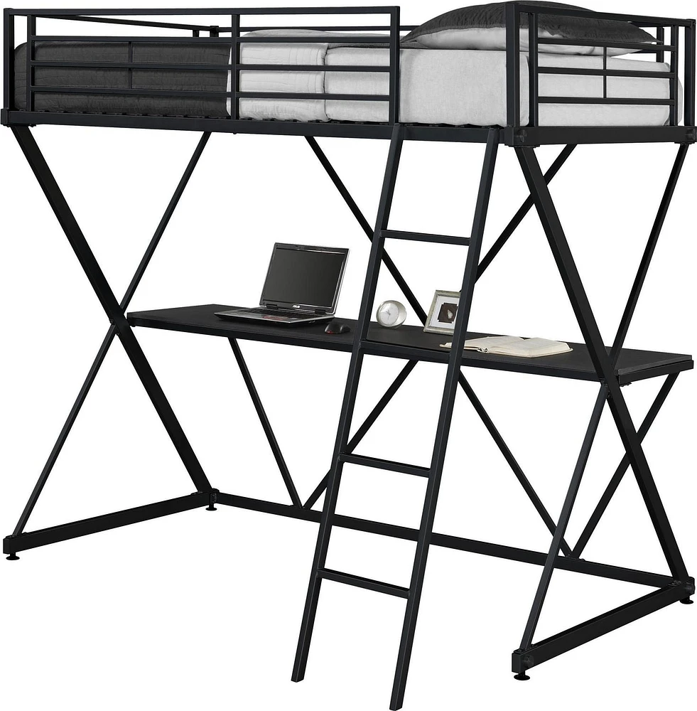 X-Loft Bunk Bed, Black