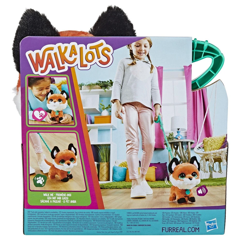 furReal Walkalots Big Wags Fox Plush Interactive Toy; Electronic Pet for Kids with Included Leash, Ages 4 and Up 