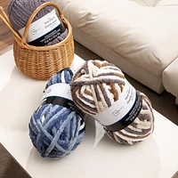 Mainstays  thick chenille yarn, Truffle thick chenille yarn