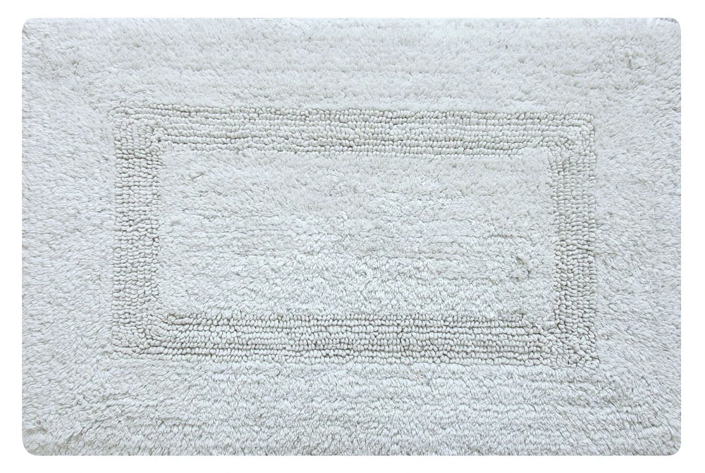 Tapis de bain en coton réversible doux et absorbant Fabstyles Basix
