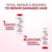 L'Oréal Paris Total Repair 5 Shampoo Repairing Shampoo 375 ml, Damaged Hair Repairing Shampoo