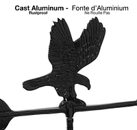 Klassen Bronze Girouette en Aluminium Aigle, Noir