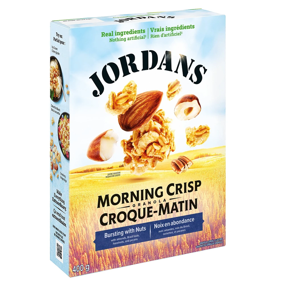 Jordans Morning Crisp Bursting with Nuts Granola Cereal, 400 g