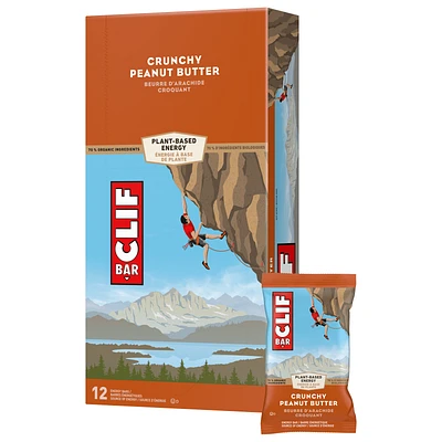Clif bar Crunchy Peanut Butter Energy Bars, 12 x 68 g