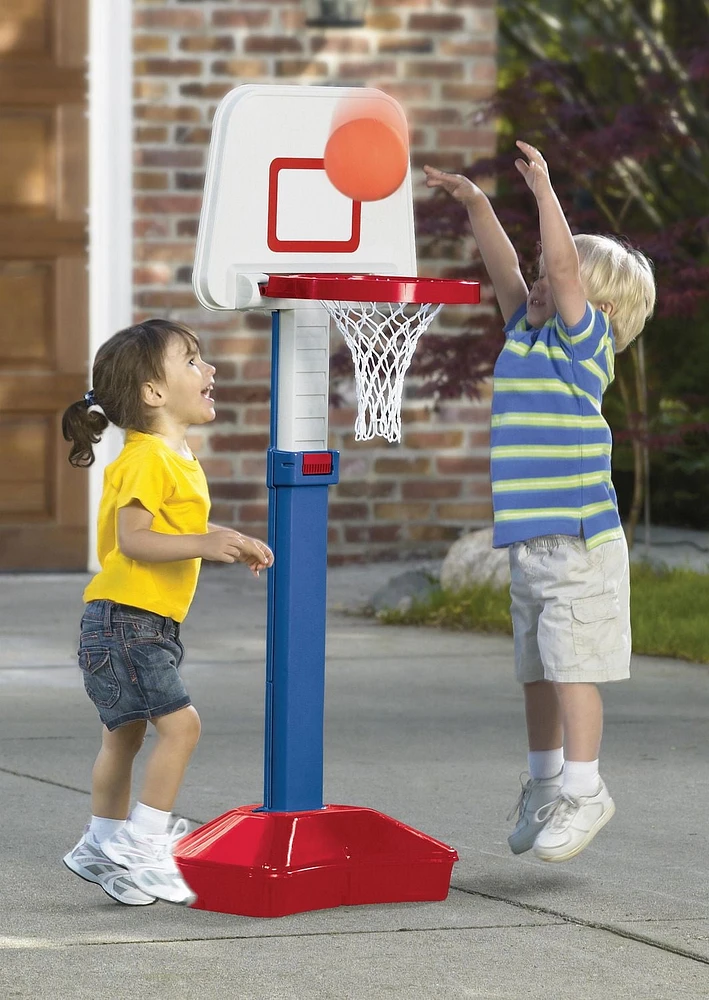 Ens. de basketball saute et lance aux jouets plastiques amériques