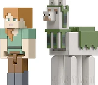 Figurines Alex et Llama Minecraft