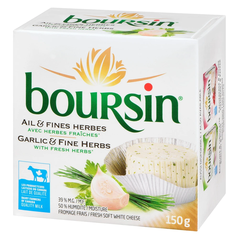 Boursin Garlic & Fine Herbs Cheese, 150g