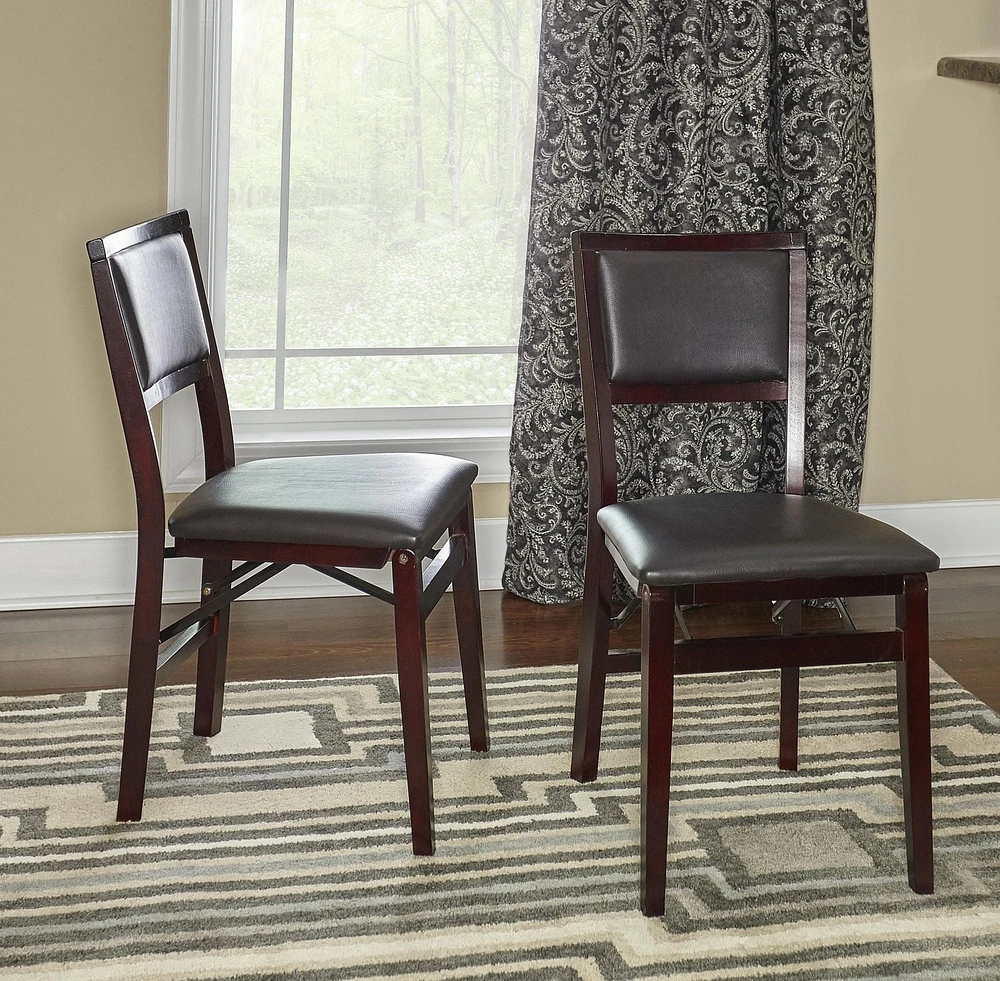 Chaise pliante à dossier rembourré Bronson