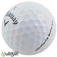 Mulligan - 36 balles de golf récupérées Callaway Chrome Soft x 4A, Blanc