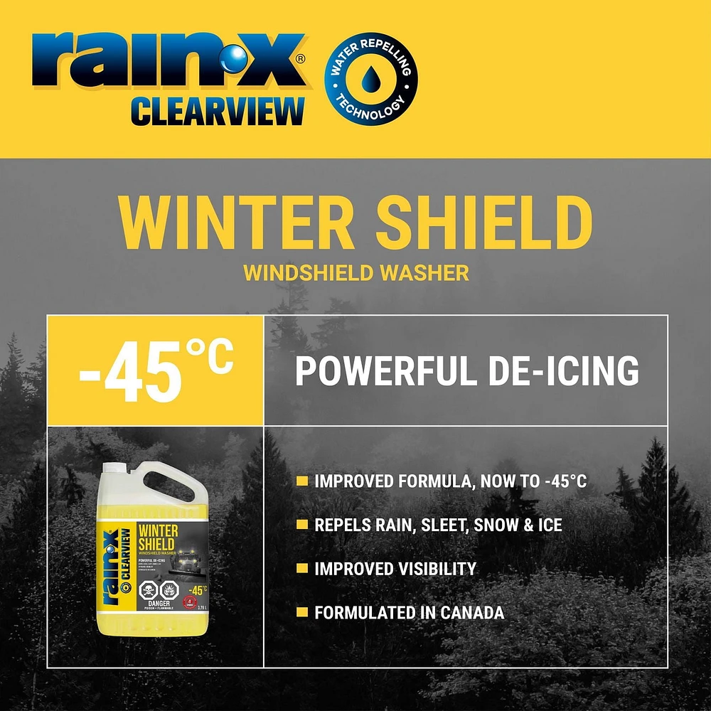 Rain-X® UltraClair - Lave-glace Défense hivernale, -45 °C 3,78 L